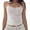 White, variant on Lace Top Double Lined Sexy Tank Top Spaghetti Strap Club Shirt Square Neck Sexy Vest Bu2