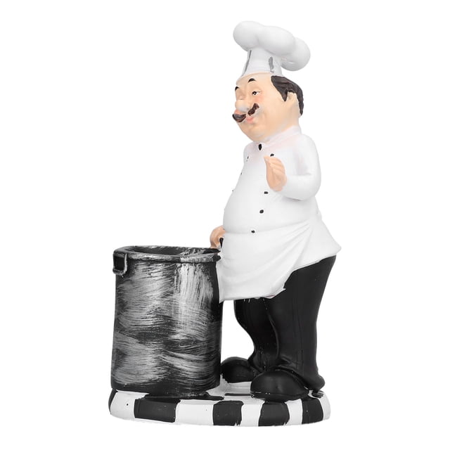 Statue de Chef, Statue de Chef en Forme de Chef Figurine de Chef Accessoires pour la Maison Construits pour les Professionnels