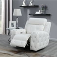 thumbnail image 5 of 34" x 43" Blanche White Modern Style Power Recliner, 5 of 5