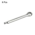 thumbnail image 3 of Unique Bargains Split Cotter Pin, Fixation à Clip en Acier Inoxydable 6x45mm Raccord Argent 8Pack, 3 of 5