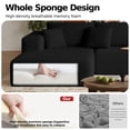 thumbnail image 3 of DILORA Sectional Boneless Sofa, L-shaped Couch(Black,Left Chaise ),Modular and Compressed，Two Packages，108 Inches, 3 of 10