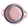 thumbnail image 2 of Lavabo plegable, lavaplatos plegable, contenedor de almacenamiento, cesto para lavar platos Rosa 32x195x93cm, 2 of 9