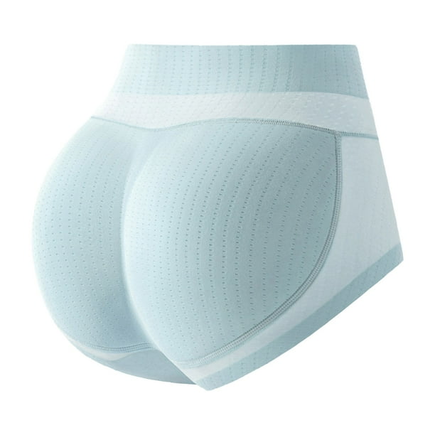 Gibobby Ropa interior bikini elástica Artefacto para esculpir el cuerpo, pantalones levantamiento cadera, glúteos cadera melocotón, almohadilla para glúteos, ropa interior sin costuras(Azul, XL)