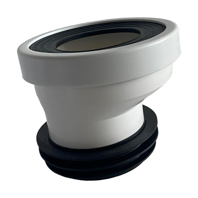 veasfak Adaptateur d'Extension de Bride de Toilette Décalée PVC 4 5cm 2.5cm
