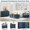 thumbnail image 5 of Joaxswe 7 Drawer Dresser for Bedroom, 54" Wide Dresser Organizer Chest of Drawers for Nursery Dark Blue, 5 of 7