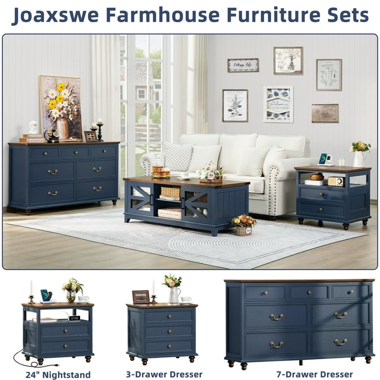 Joaxswe 7 Drawer Dresser for Bedroom, 54