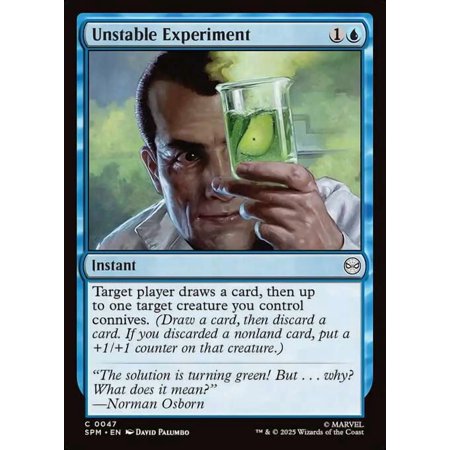 MtG Marvel's Spider-Man Common Unstable Experiment [FOIL] #47