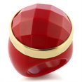 thumbnail image 1 of Gold Brass Ring with Synthetic Synthetic Stone in Ruby for Women Ruby Stone Color Style 9W192 Size 9, 1 of 1