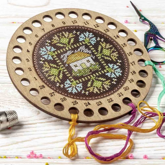 Thread organizer making kit House Among Cornflowers FLTL-083