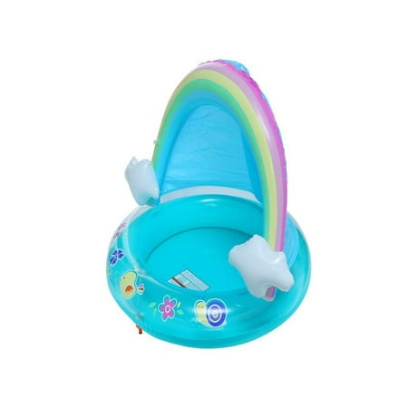 Splash Pools Spas - OkrayDirect Baby Pool, Rainbow Splash Pool With Canopy, Spray Pool Of 40In, Water Sprinkler