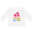 thumbnail image 3 of Inktastic Cheerleader Megaphone Cheerleading Team Girls Long Sleeve Toddler T-Shirt, 3 of 5