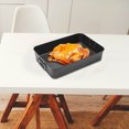 thumbnail image 2 of RKSTN Baking Pan Baking Tray Rectangular Baking Tray Roast Chicken Tray Multi-Purpose High Body Double Ear Baking Tray Eggs Kitchen Gadgets, 2 of 5