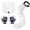 White, variant on 1 Set Cat Mask Costume Pelry Tail and Paw Gloves Set for Masquerade Cosplay Party Halloween Therian Mask