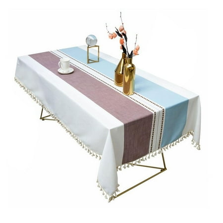 

Table Cloth ins Rectangle Table Home Cover Nordic Literature and Art Cloth Protective Furnish for Outdoor Picnic and Indoor
