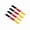 German three colors, variant on 4pcs Car B Pillar Motorcycle Body Stickers Italian French German Flag Color PVC Decals