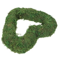 Mobestech Wreath Ring for Crafts Green Moss Floral Ring Suitable for Wall and Table Decor