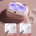 thumbnail image 2 of Contact Lenses Cleaner Ultrasonic With Removable Box Remove Tear Protein Cleaning Machine Portable Contact Lenses Case White, 2 of 6