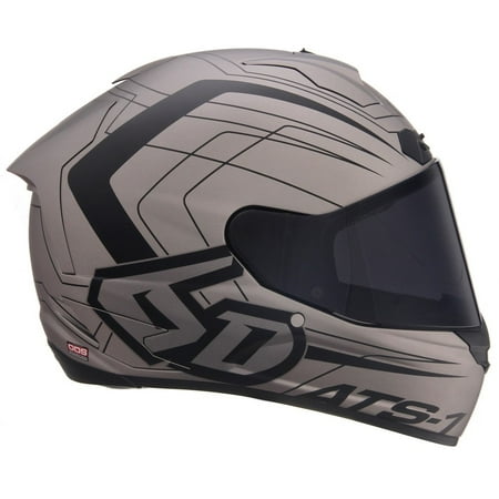 6D 2020 ATS-1R Aero Full Face Helmet - Matte Titanium 30-036