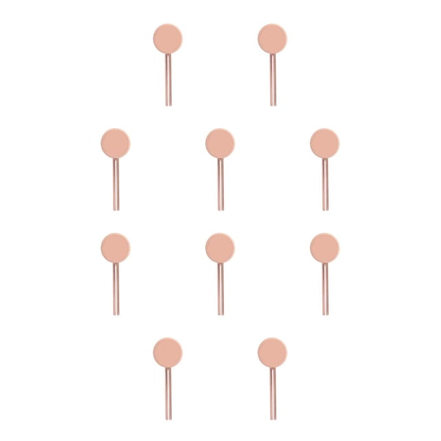 Yuarrent Exprimidor de de dientes, tubo rodante para baño, dispensador de extracción manual, crema cosmética, exprimidor, oro rosa Oro rosa 10piezas