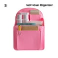 thumbnail image 3 of Guardoinrt More Stability And Color Felt Backpack Organizer For Stylish Organization Easy To Insert Small Bag Pink S, 3 of 6