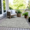 thumbnail image 6 of Addison Rugs Chantille Indoor/Outdoor Transitional Floral Gray Washable Rectangle Rug, 3' x 5', 6 of 6