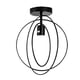 thumbnail image 1 of Lámpara de montaje en techo de estrella, lámpara de techo moderna, accesorio Redondo Negro Zulema Lámpara de techo, 1 of 7