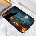 thumbnail image 3 of 1pc Halloween Night with Black Absorbent Non-Slip Bathroom Thickened Flannel Rug Decor,Soft,Quick Drying,Suitable For Indoor/outdoor Use,Bathrooms,Bedrooms,Kitchens,Terrace,Laundry Rooms,16"x24", 3 of 9
