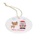 thumbnail image 2 of Colgante de árbol de Navidad de cerámica, colgante de árbol de Navidad redondo, suministros navideños, colgante de árbol de Navidad de rendimiento sólido, 2 of 12