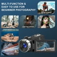 thumbnail image 2 of MARVUE 8K Video Camera for Youtube 64MP 18X Digital Zoom 3.0 inch Flip Screen Camcorder Vlogging Camera with 32GB SD Card, 2 of 7