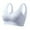 Gray, variant on Womens Wireless Rib Knit Bras No Underwire Seamless Push up Bralette Full Cup Soft Comfortable Lingerie