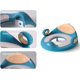 thumbnail image 3 of Asiento de entrenamiento para ir al baño SSuperp con asa de cojín de PU suave respaldo a prueba de salpicaduras azul, 3 of 5
