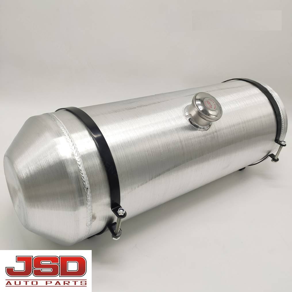 JSD AUTO PARTS 10 Gallons Gas Tank / Fuel Tank Aluminum Center Fill Spun10 x30 3/8 NPT Outlet