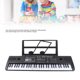 thumbnail image 3 of Mini Teclado Digital De 61 Teclas Con Micrófono Para Niños, Principiantes, Tocar Música, Estimular El Interés, Desarrollar La Escucha, 16 Timbres, 8 Sonidos De Batería, 10, 3 of 7