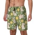 thumbnail image 1 of Fotbe Happy Easter Traje de Baño para Hombre – Shorts de Natación de Secado Rápido con Forro y Bolsillos-Medium, 1 of 6