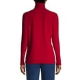 thumbnail image 2 of Lands' End Women's Petite Anyweather Fleece Quarter Zip Pullover, 2 of 3
