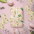 thumbnail image 5 of Mother's Day Wrapping Paper Roll, Happy Mother's Day Lettering, Yellow Floral Party Gift Wrap for Women, Mom, 17 inches x 16.4 Feet (23.2 sq.ft.), 5 of 17