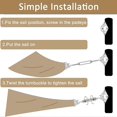 thumbnail image 4 of Shade Sail Fixing Kit,44Pcs Shade Sail Fixing Fixing Kit,304 Stainless Steel Hardware Fixing Accessories Kit, 4 of 5