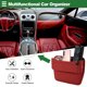 thumbnail image 2 of Organizador Universal para Llenar el Espacio del Asiento del Automóvil con Ranuras para Tarjetas, Accesorios de Almacenamiento para el Asiento del Automóvil, Cuero, Rojo, 2 of 6
