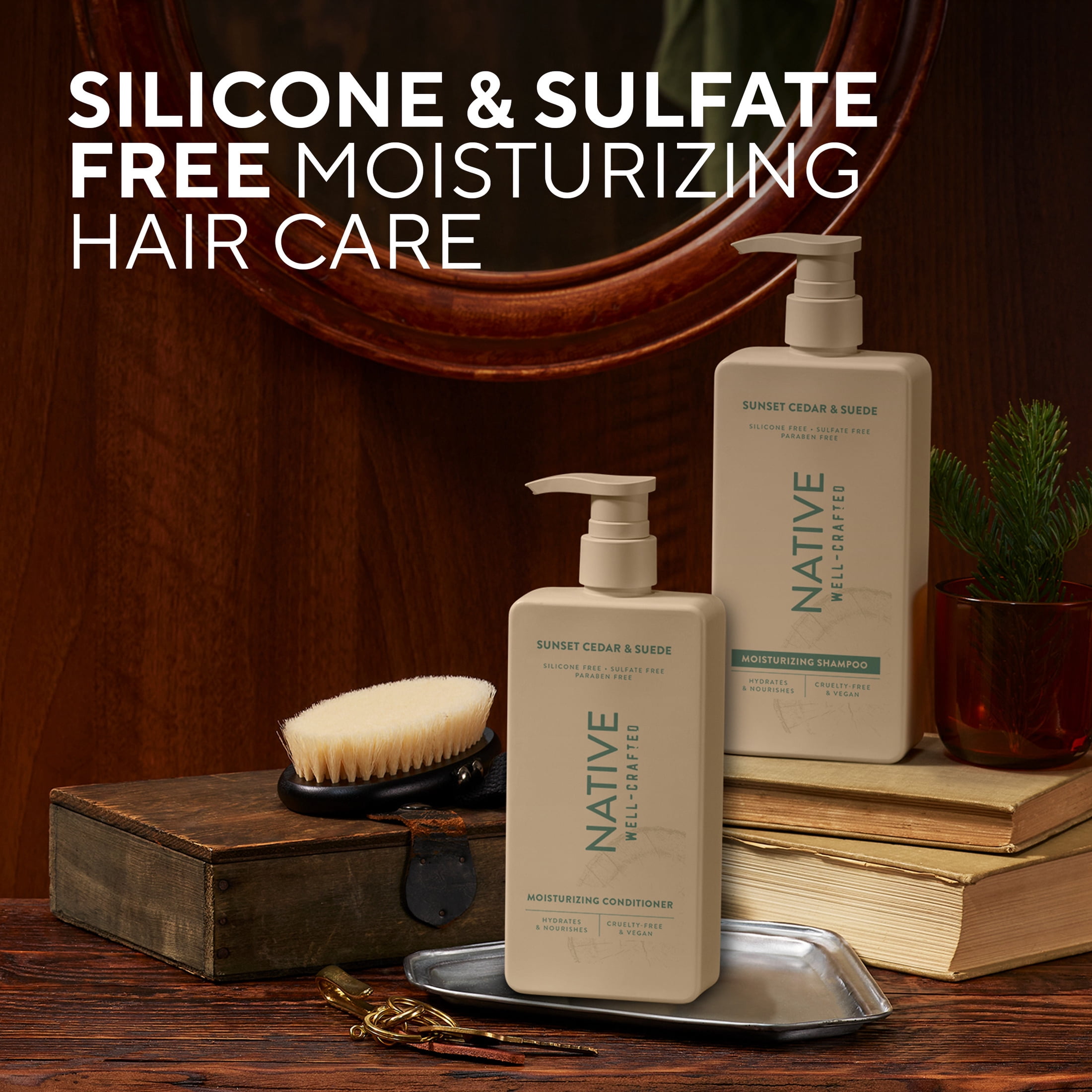 Native Moisturizing Men's Shampoo, Sunset Cedar & Suede, 16.5 fl oz