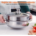 thumbnail image 4 of Olla De Acero Inoxidable Vaporera De Cocina 2 Capas 28cm, 4 of 4