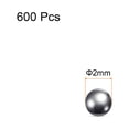 thumbnail image 2 of Bolas de Precisión 600uds 2mm Diámetro G10 Cromo Acero para Rodamientos Unique Bargains Plata, 2 of 7
