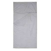 FELTECHELECTR Camping Travel Sleeping Bag Liner 1Set Polyester Fiber Gray 29.5x82.7in for Adults Lightweight and Compact