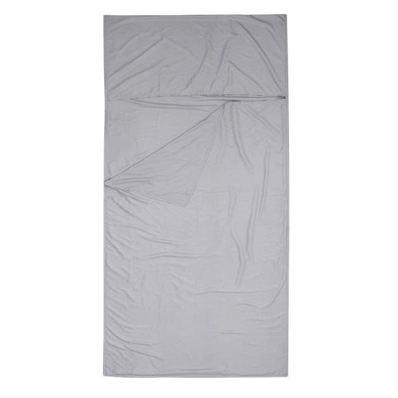 KAKOWELY lightweight sleeping bag Sleeping Bag Liner Adult Portable Hotel Sheet Sleeping Anti-Dirty Bag Lightweight Sleep Sack for Camping Travel (Gray)29.53"X82.68"X0.2"