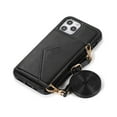 thumbnail image 4 of Women Crossbody Wallet Phone Case for iPhone 15 Pro with Lanyard Shoulder Strap Card Holder, 4 of 6