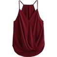 thumbnail image 1 of playera sin mangas con tirantes delgados para mujer borgoña (Plain Burgundy) M borgoña (Plain Burgundy) M Xishao ropa, 1 of 2