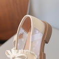 thumbnail image 5 of Ovbmpzd Sandals for Girls Size 11 White Bow Closed Toe Summer Low Heels Sandals Adjustable Straps Wedding Party Princess Dress Shoes for Little Big Kid, 5 of 9