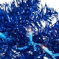 thumbnail image 4 of Northlight Pre-Lit Artificial Tinsel Christmas Garland - 9' x 8" - Blue - Clear Lights, 4 of 7