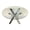 Multi-color, variant on Creative Images Rd Glass Top Dining Table W/ Stainless Steel Base 54"Rd