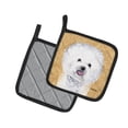 thumbnail image 2 of Bichon Frise Wipe your Paws Pair of Pot Holders, 2 of 2