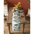 thumbnail image 5 of Ldtrchee Forests Tree Table Runner 120 Inches, Chinese Nature Green Pine Maple Trees Bed Runner Dresser Scarves Tabletop for Indoor Outdoor Parties/Ceremony/Banquet, 13"x 120", 5 of 8